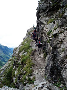 Foto "Alpenwanderung bei Oberstdorf, Weg zur ersten Hütte"