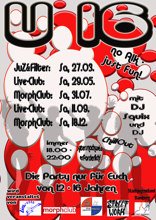 Plakat "U16-Party"