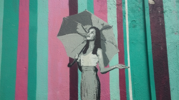 Foto: Graffito eines jungen Mädchens
